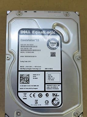 Dell EqualLogic 500GB 7.2K Seagate Constellation ES PJ0MR 0PJ0MR FW KD03