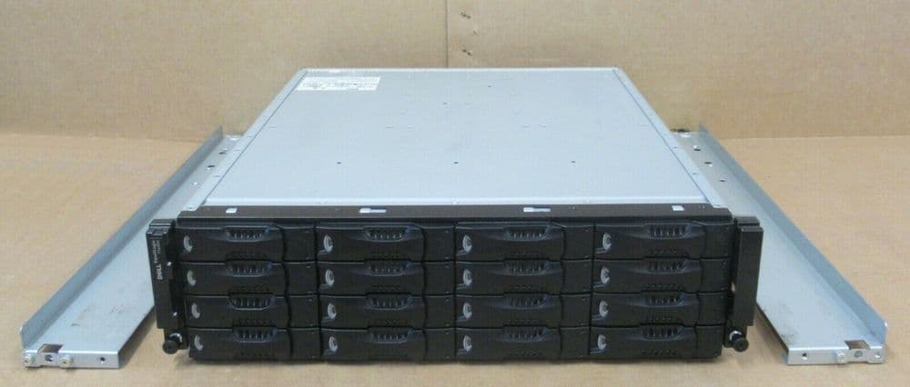 Dell Equallogic PS6000 Virtualized SAN Array 16x 50GB SSD 2x Control Module 7