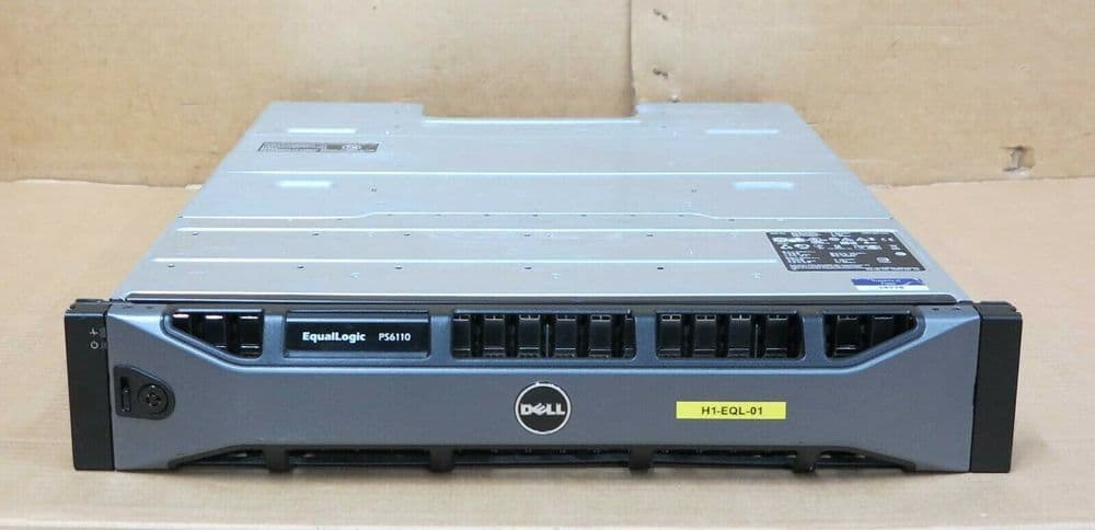 Dell EqualLogic PS6110X iSCSI SAN Storage Array 2xType 14 7x 400GB SSD 17x 900GB