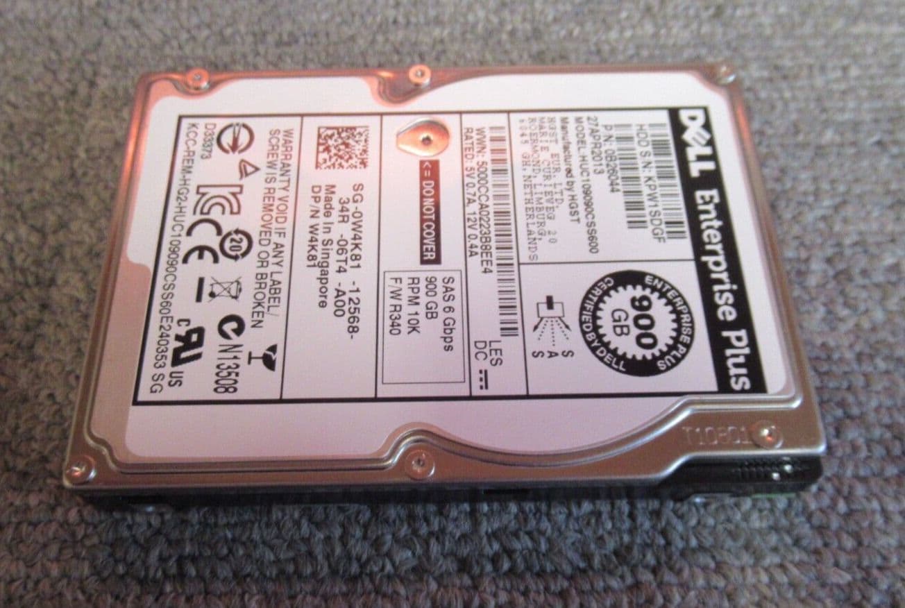 Dell EqualLogic W4K81 0B26044 900GB 10000RPM SAS 6Gbps 64MB 2 5 ...