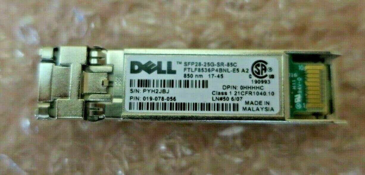 DELL GBIC Module 25Gbps SR SW SFP28 HHHHC SFP2825GSR85C LC 850nm SFP