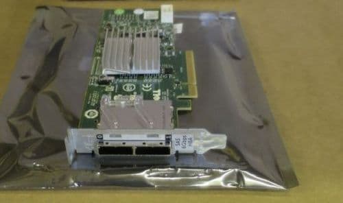 DELL HOST BUS ADAPTER HBA SAS 6GB/S PCI-E X8 ( 2 ) TWO SAS PORTS CARD 3DDJT