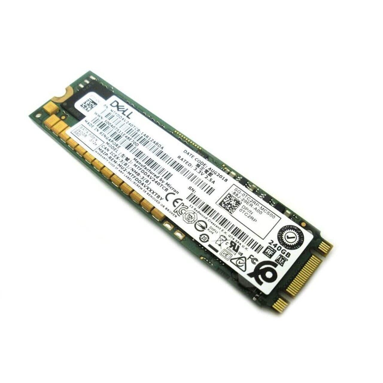 Dell Intel 240GB M 2 SATA 6Gb/s RI Solid State Drive SSD TC2RP 0TC2RP