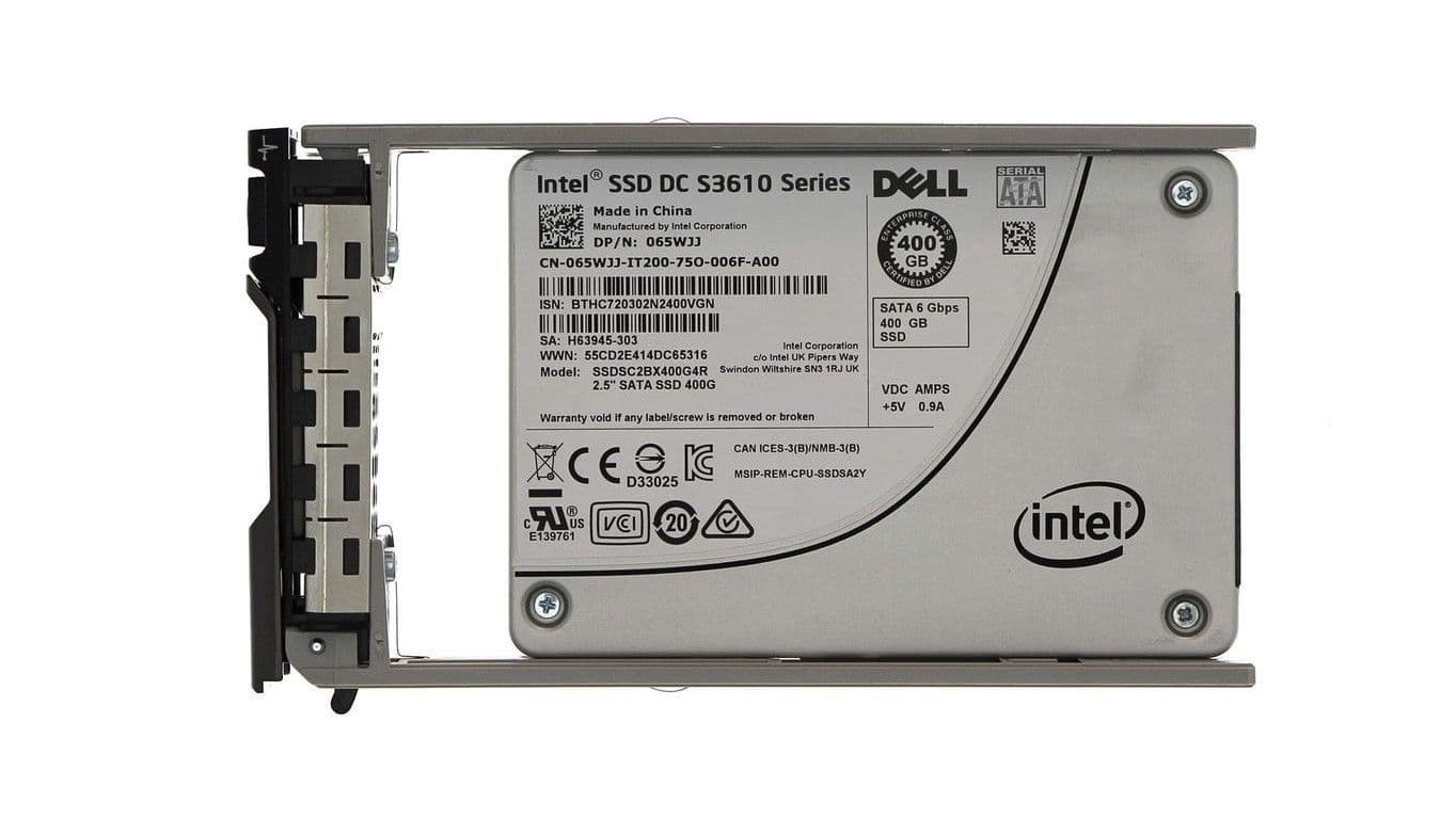 Dell Intel 400GB SATA 2 5" 6G MLC Solid State Drive SSD 65WJJ ...