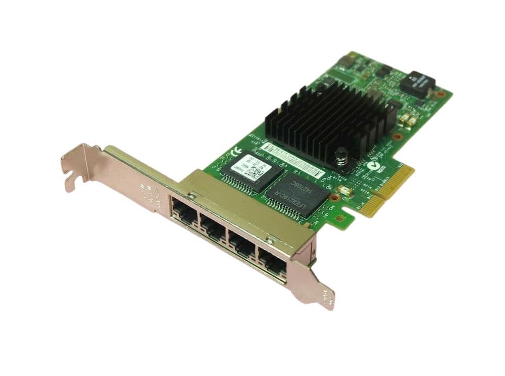 Dell Intel I350-T4 4-Port PCI-E 2 1 x4 1GbE Server Network Adapter Card ...