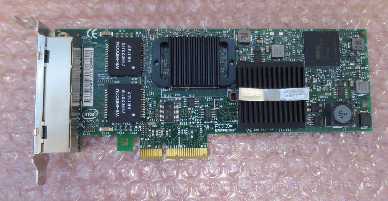 Intel Pro 1000et Pcie Scheda Di Rete Intel Dell PRO/1000ET Quad Porte 1GB PCIe - Modello E1G44ET2, Ideale Per Server E Workstation Scheda Rete Intel Quad Porte