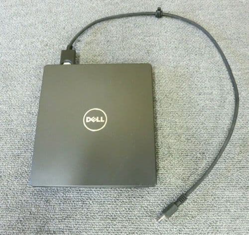 Dell K01B eSATA Laptop External EMedia Bay USB DVD-RW Slim Optical Drive + Cable