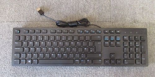 Dell KB216 RX6RM Black UK QWERTY Multimedia Slim USB Wired Keyboard