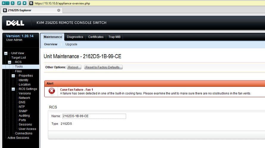 DELL KVM 2162DS 16Port RJ45 Remote Console Switch USB VGA 0H41R2 520
