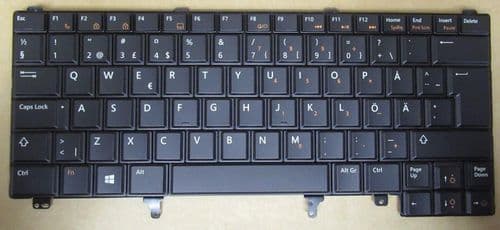 Dell Latitude E6220 E6320 E5420 Swedish/Finnish Backlit Laptop Keyboard GJJJ7