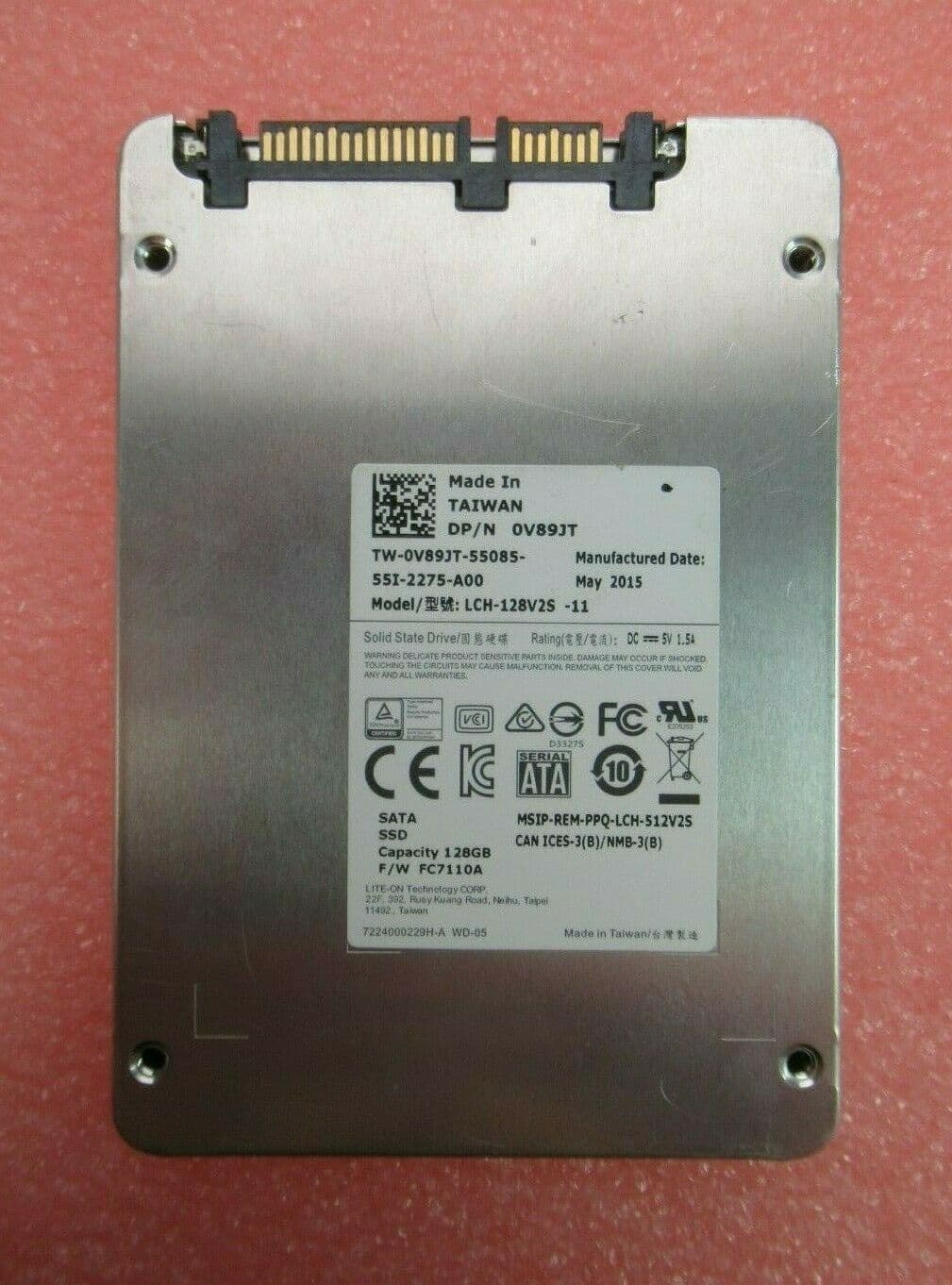 Dell Liteon 128GB SATA 6Gb/s 2 5" MLC SSD Solid State Drive V89JT LCS ...