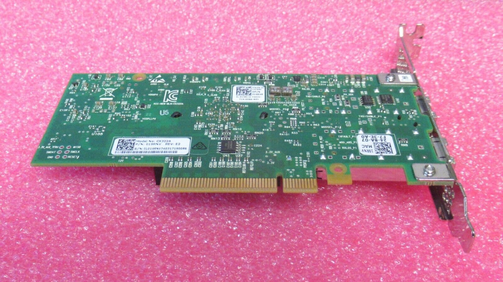 Dell Mellanox CX322A 10Gb SFP Dual Port Full Height Network Card 19RNV