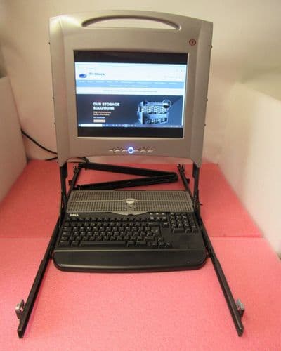 Dell MF792 G6325 0G6325 15FP PowerEdge 1U 15" Display Rack Console With Keyboard