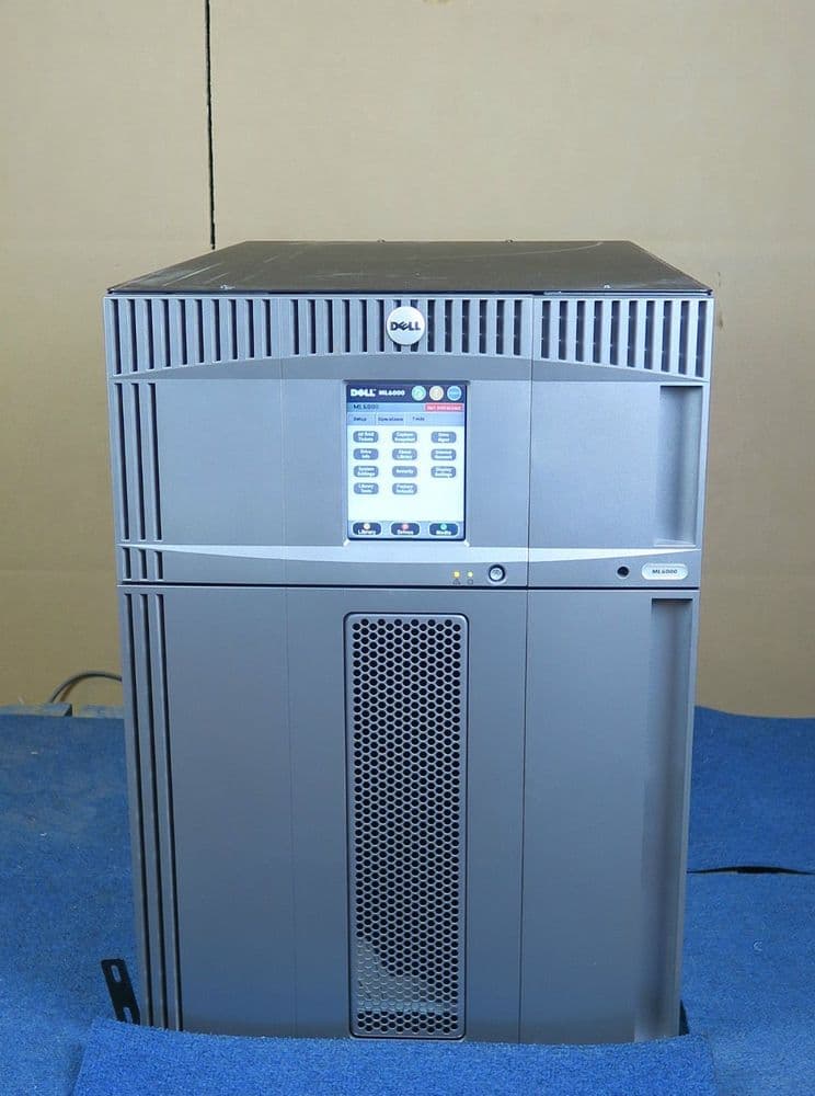 Dell ML6000 GU853 Tape Library Autoloader W/ Expansion 4x LTO3 Tape