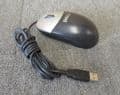 Dell MO56UOA D1161 0D1161 Black And Silver USB Wired 3-Button Optical Mouse