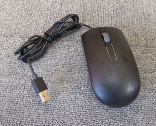 Dell MS116T JD7XG DV0RH Optical USB Wired 3-Button Scroll Wheel Mouse