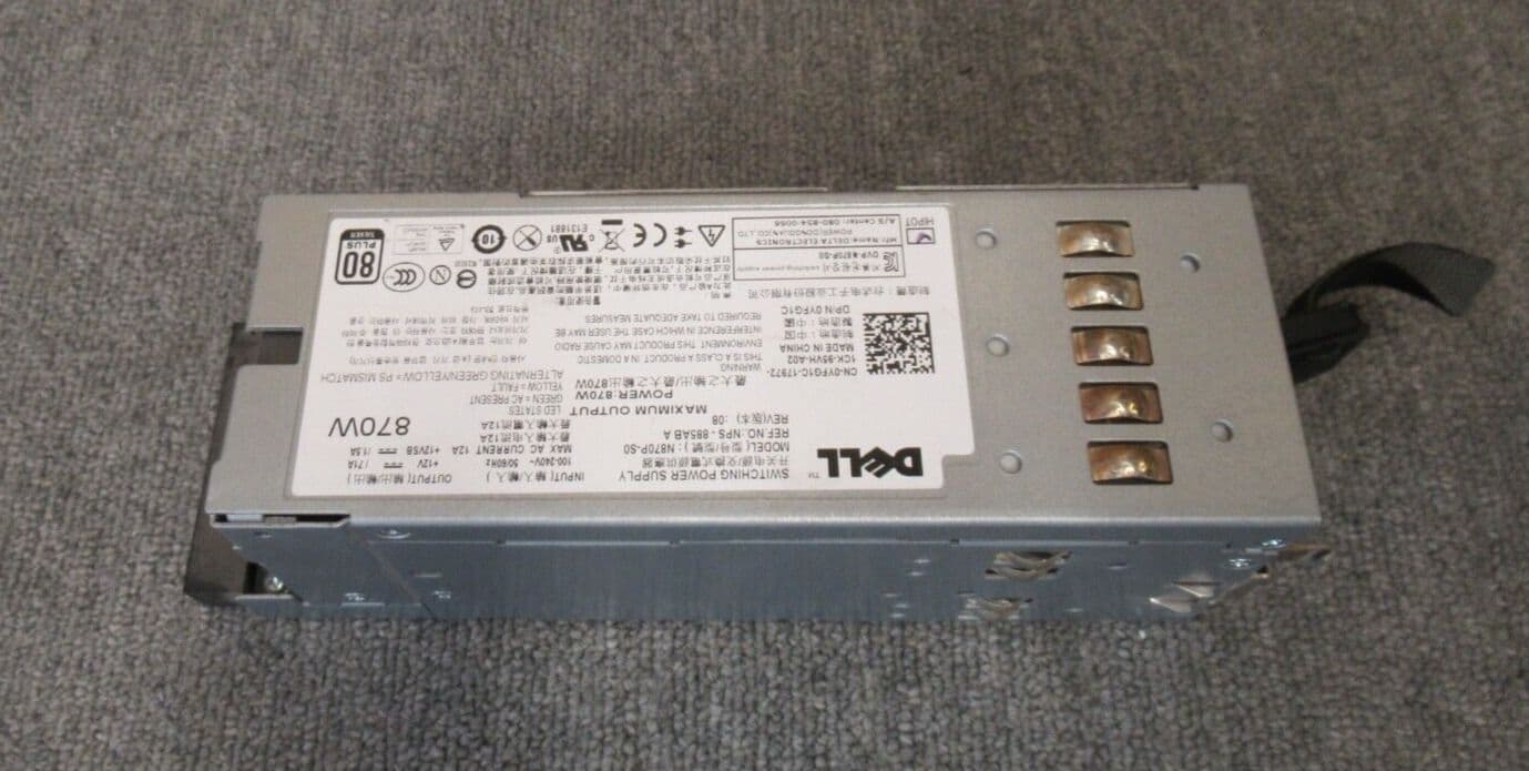 Dell N870PS0 YFG1C PowerEdge R710 T610 PowerVault DL2100 870W Power Supply