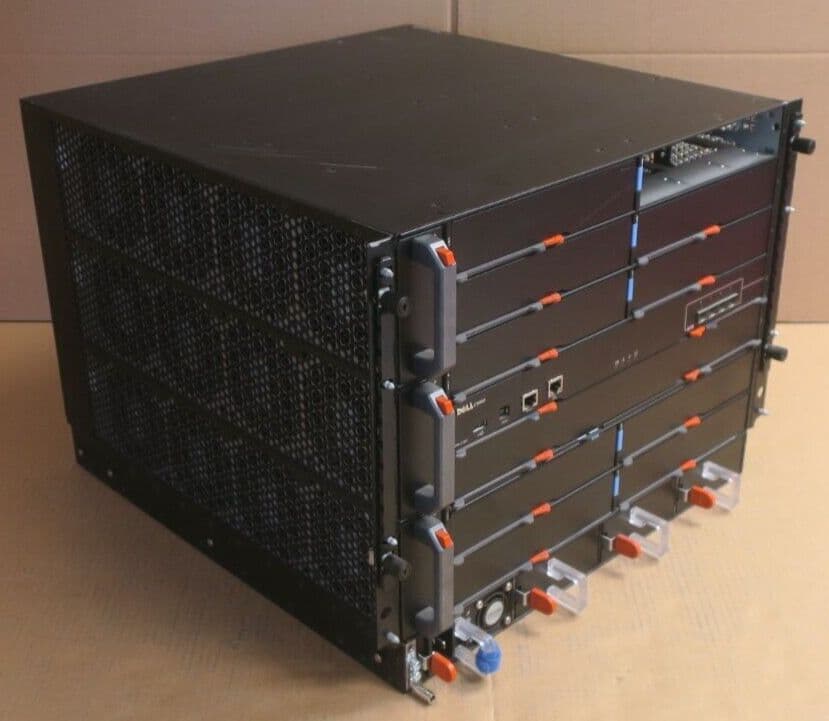 Dell Networking C9010 Modular 10-Slot Switch Chassis 1x C9000 RPM-2 56T Module Dell Networking C9010 Modular 10-Slot Switch Chassis 1x C9000 RPM-2 56T Module