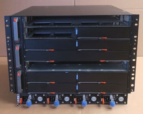 Dell Networking C9010 Modular 10-Slot Switch Chassis 500WH + 4x PSU + 3x Fans