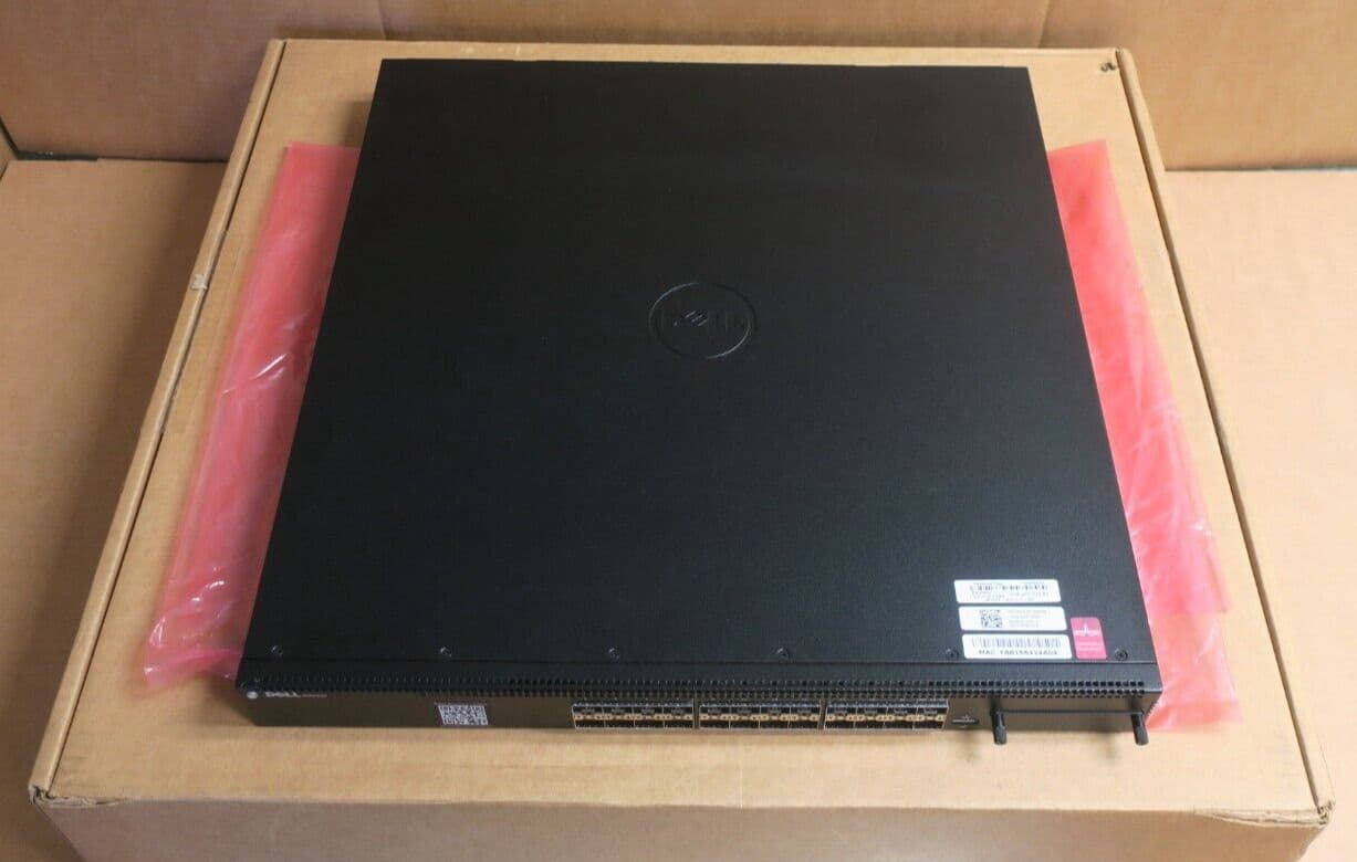 Dell Networking N4032F 24x 1/10GbE SFP Port L3 1U Switch 5KGDH 2x PSU Rails