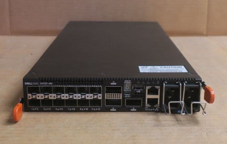 Dell Networking S4112F-ON 12x 10GbE SFP+ + 3x 100GbE QSFP28 Managed Switch OS10
