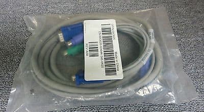 Dell New 00G626 VGA KVM 7' Foot Male to Female Cable 106-2266-04