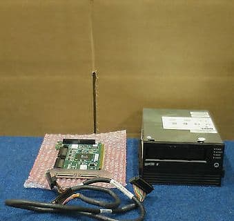 Dell P7818 Ultrium LTO1 SCSI Internal Backup Tape Drive + Card, Cable STU42001lW