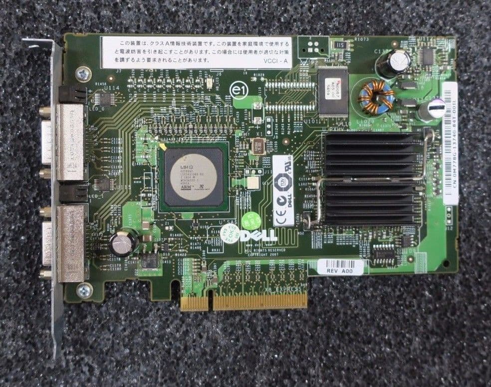 Dell PERC 5/E PCIE x8 Dual Channel HBA External SAS Raid Controller