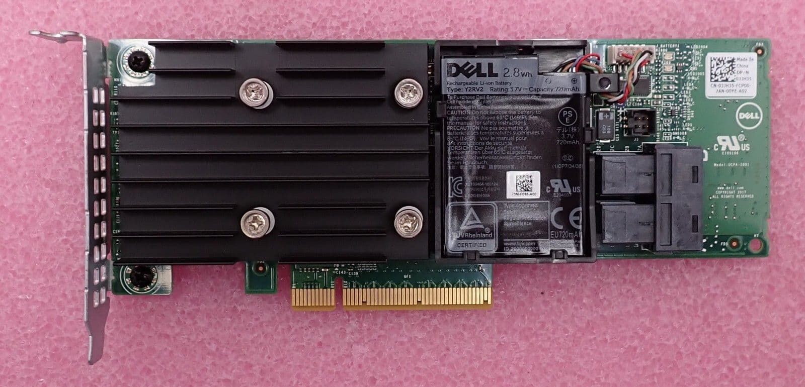 Dell PERC H740P PCIe x8 SAS 12G RAID Controller 8GB NV Cache 3JH35 HH ...
