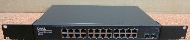 DELL X5388 POWERCONNECT 3424 NETWORK SWITCH 24 Ports RJ-45 10/100 8H409 DELL X5388 POWERCONNECT 3424 NETWORK SWITCH 24 Ports RJ-45 10/100 8H409