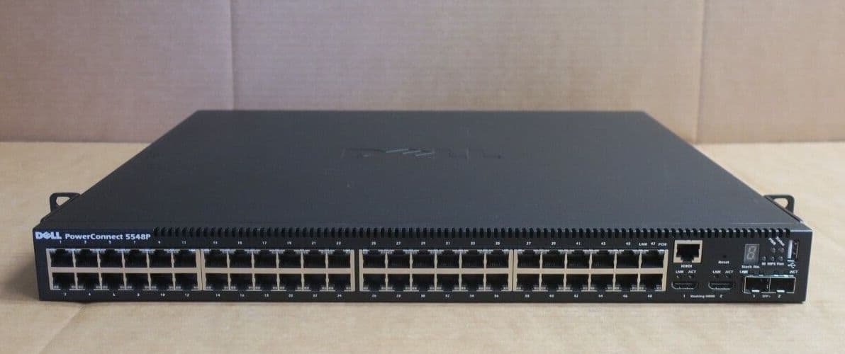 Dell PowerConnect 5548P 48x Gigabit Ethernet PoE 2x SFP Port Managed Switch