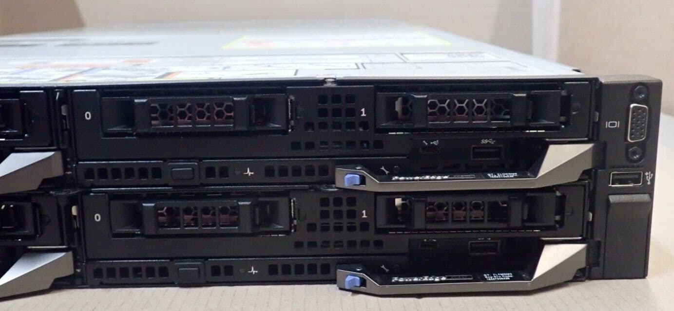 Dell PowerEdge FX2S Switched 4-Node Rack Chassis 4x FC640 NVMe Blade ...