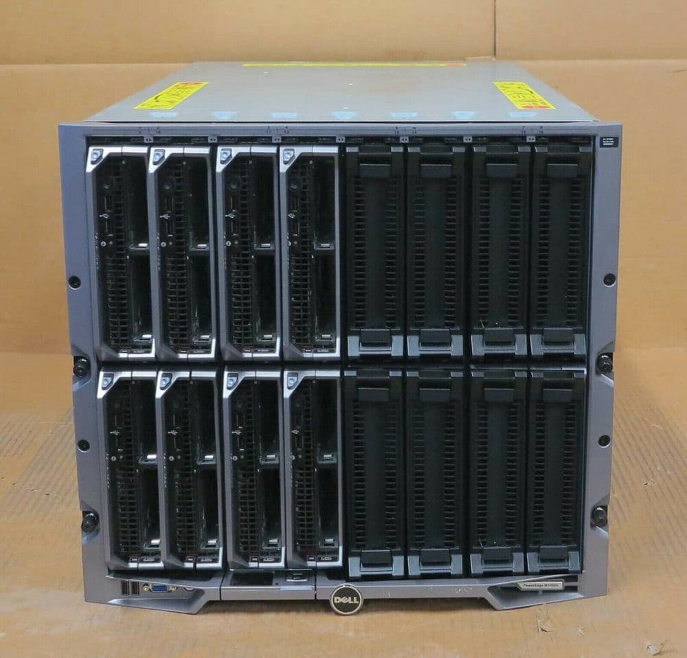 Dell PowerEdge M1000e Blade Chassis 2x M620 4x M610 2x M600 Blades lots