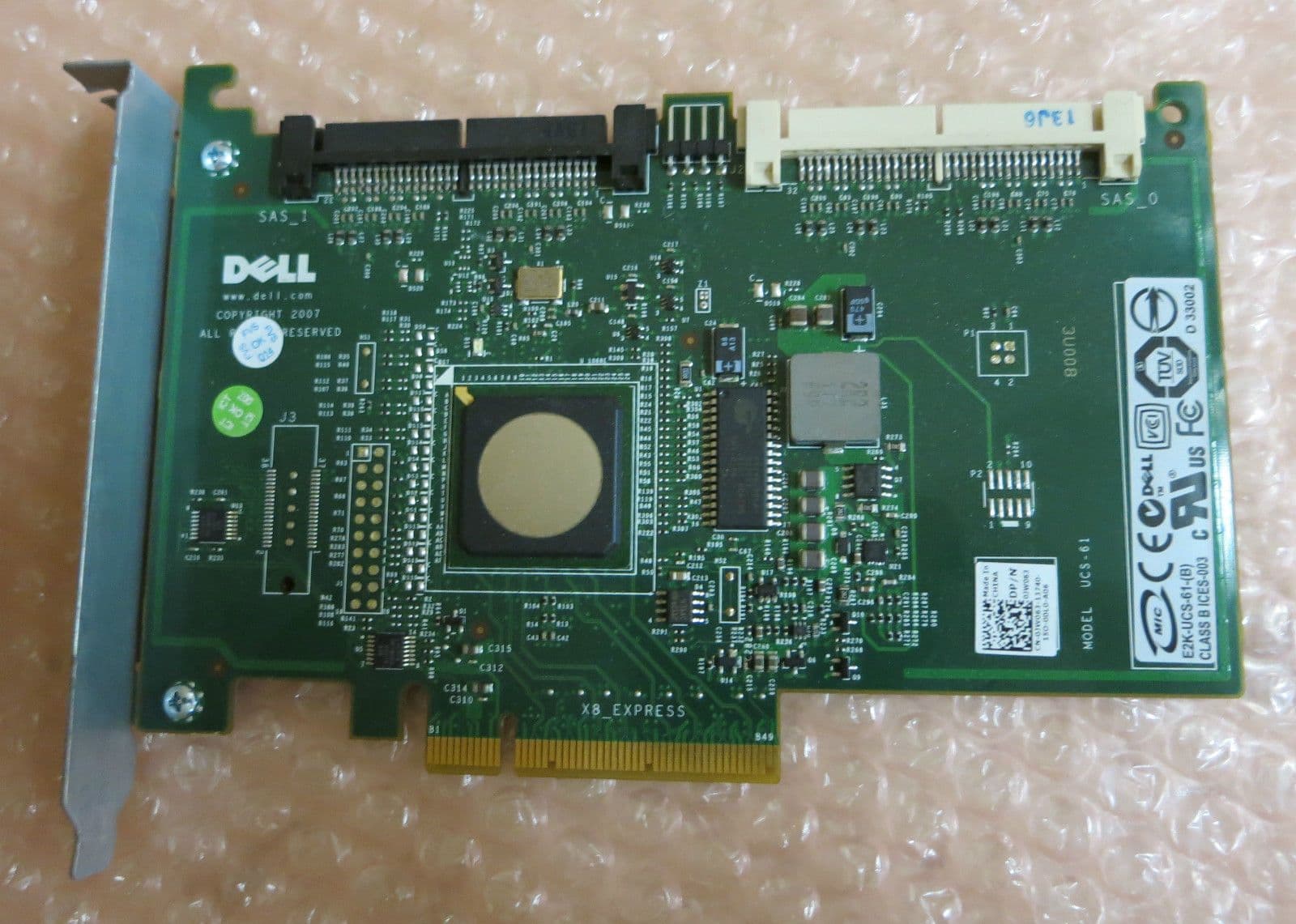 Dell PowerEdge R200 R300 SAS 6/IR 6iR Raid Controller Card JW063 P322X