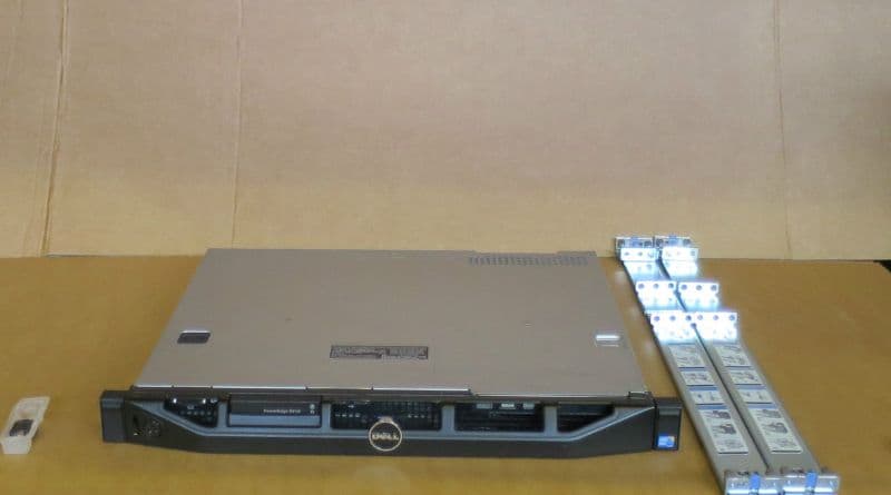 Dell Poweredge R210 QUAD-CORE XEON 2 66GHz 4GB Ram 2 x 250GB RAID 1U Server