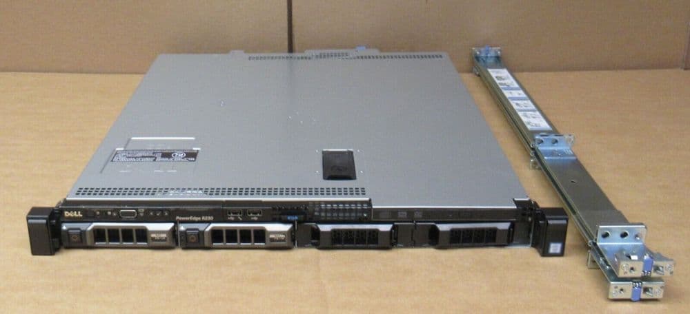 Dell PowerEdge R230 Quad-Core E3-1230v5 32GB Ram 5TB SAS Short Depth 1U ...