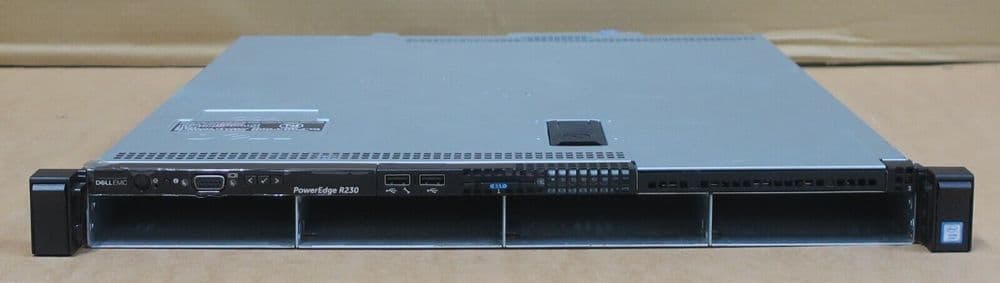 Dell PowerEdge R230 Quad-Core E3-1230v6 16GB Ram Short depth H330 1U Server