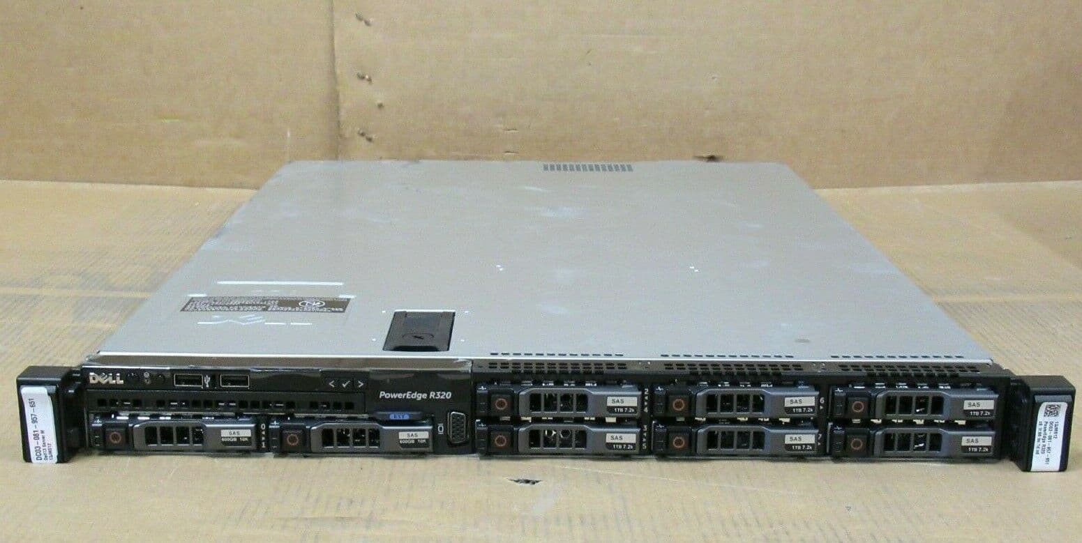 Dell PowerEdge R320 Six-Core E5-2430V2 2 50GHz 48GB 2 x 600GB 6 x 1TB ...