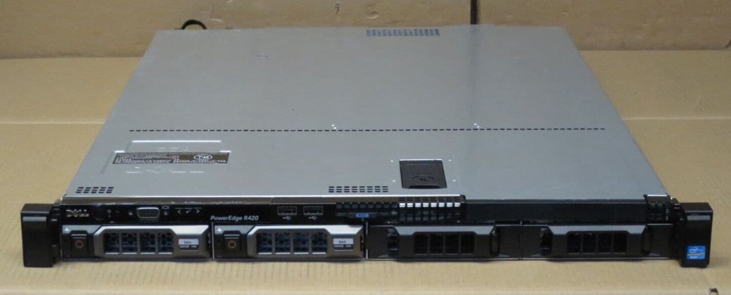 Dell PowerEdge R420 2x E5-2450 2 10GHz 24GB Ram H310 PERC 600GB HDD 1U ...