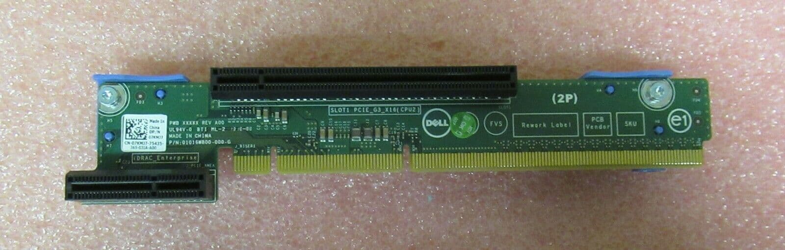 Dell PowerEdge R420 PCIe 2 0 x16 CPU 2 Riser Slot1 7KMJ7