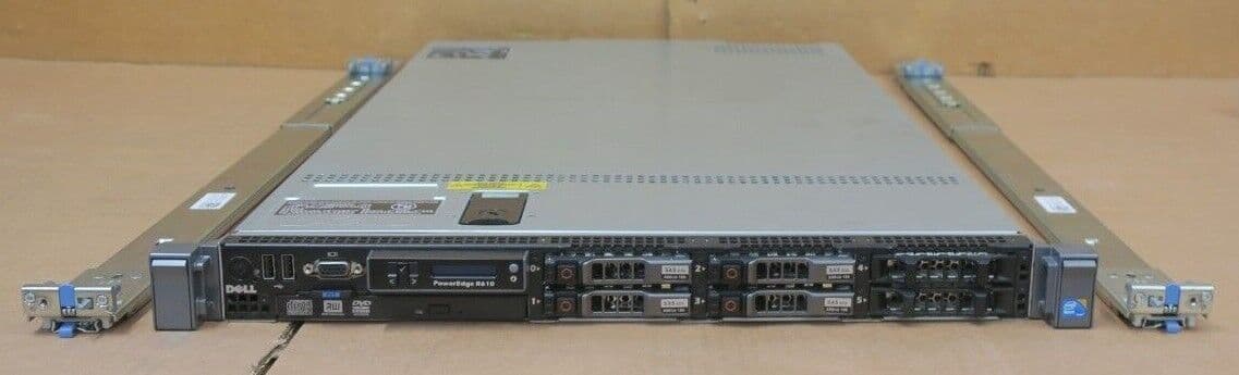 Dell R160 Dell PowerEdge R610 2x Quad-Core L5630 192GB Ram 4x 600GB HDD 6-Bay 1U ...