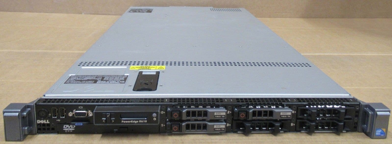 Dell PowerEdge R610 2x Xeon Quad Core E5506 2 13GHz 8GB 438GB HDD 1U ...