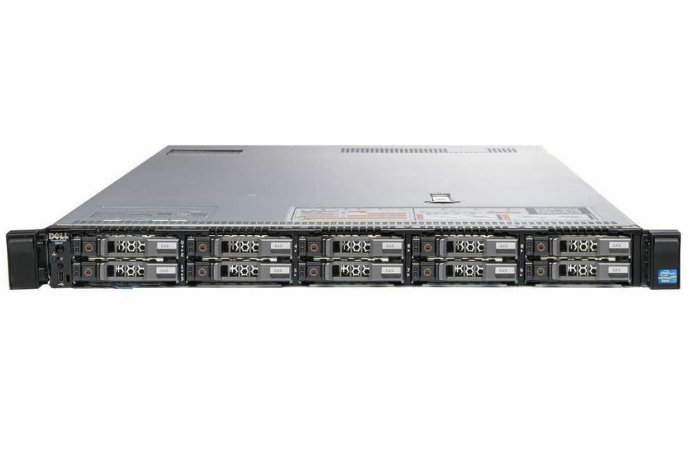 Dell PowerEdge R620 2x 8C E5-2650 2 0Ghz 64GB Ram 10x 1 8TB HDD 1U Rack ...