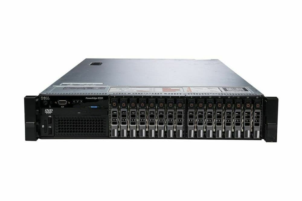 Dell PowerEdge R720 2x 8-Core E5-2690 2 90GHz 32GB Ram 16x 3 84TB SSD ...