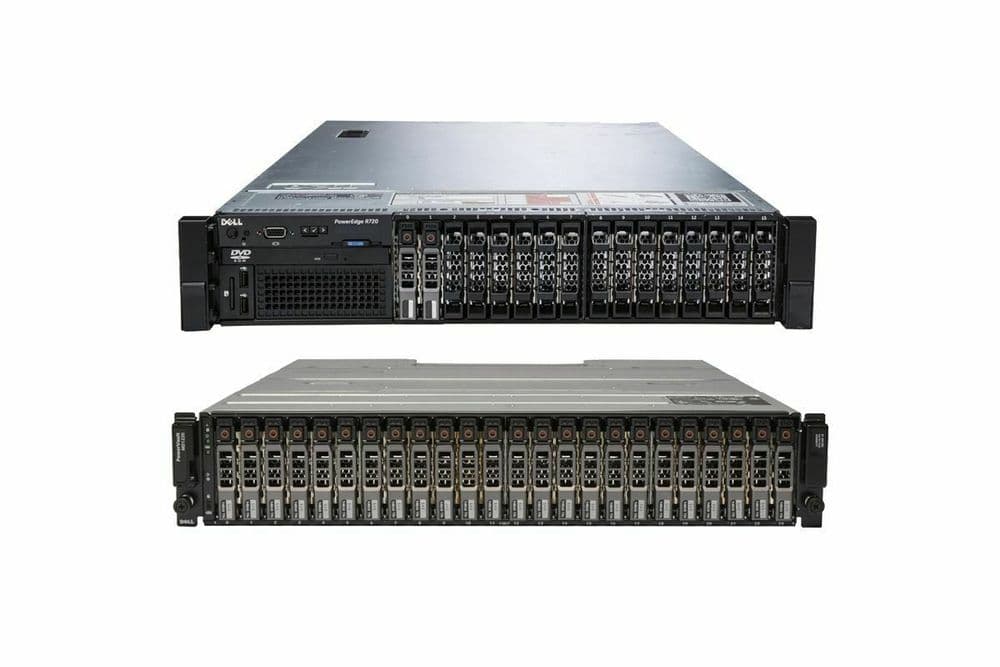 Dell PowerEdge R720 2x E5-2690 64GB Ram 2x 600GB HDD MD1220 4x 1 92TB ...