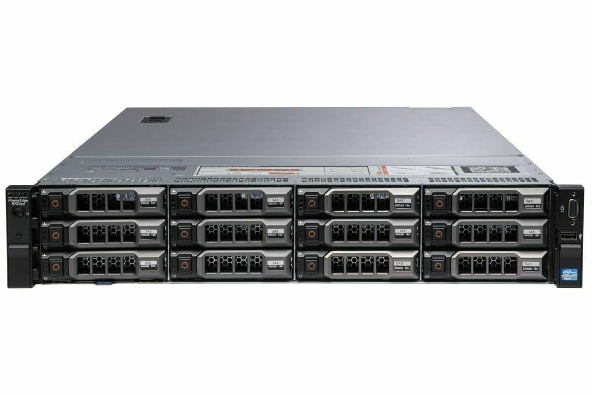 Dell PowerEdge R720xd 2x Eight-Core E5-2650 32GB RAM 12x 10TB HDD 2U ...