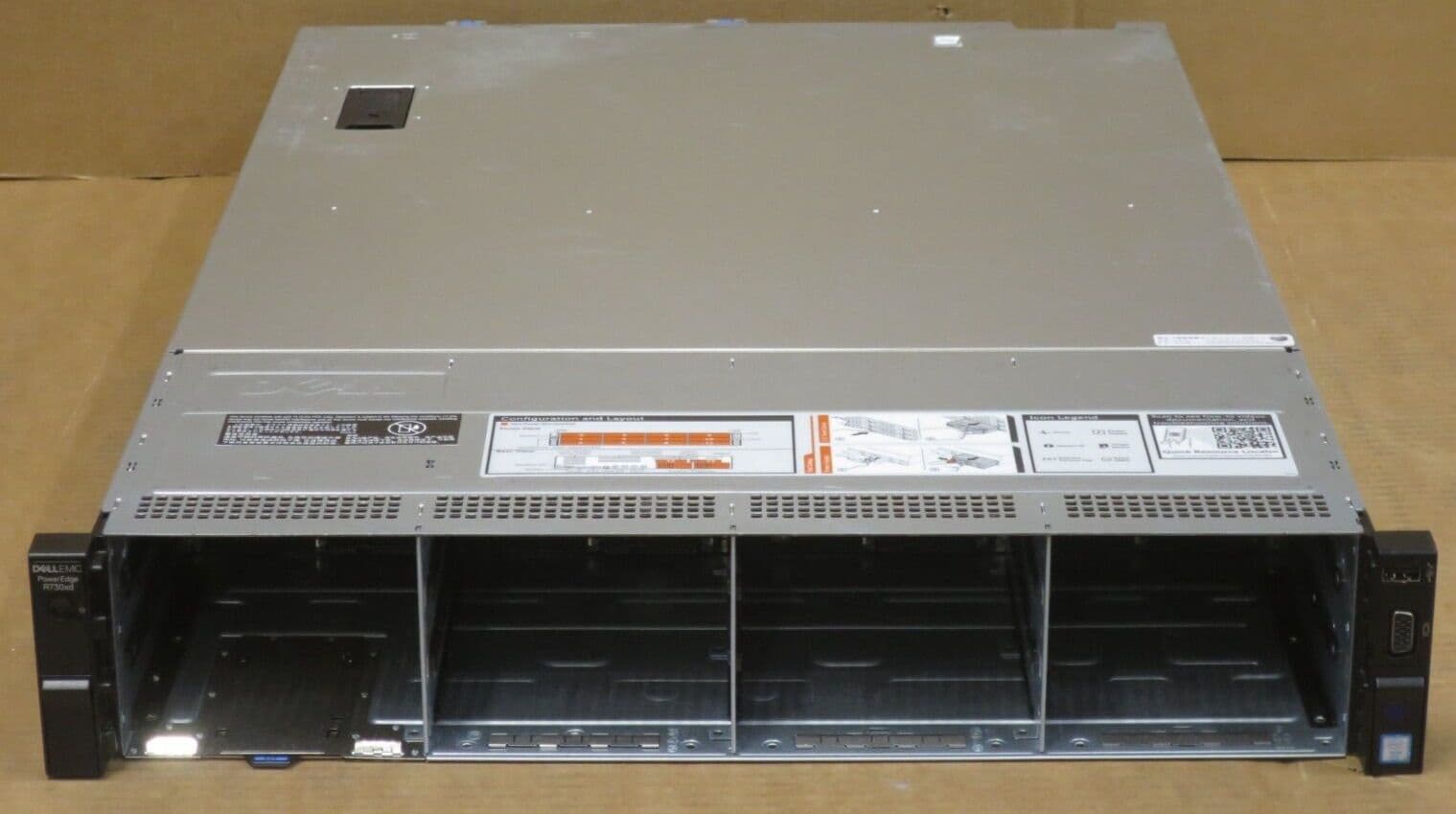 Serveur Dell PowerEdge R730XD 12LFF - 2x Xeon E5-2680 V4, 128 Go RAM, Reconditionné