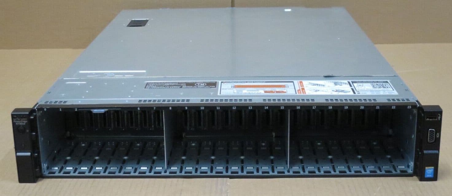 Dell PowerEdge R730xd 24-Bay 2x E5-2630v3 2 4GHz 64GB DDR4 H730 PERC 2U ...