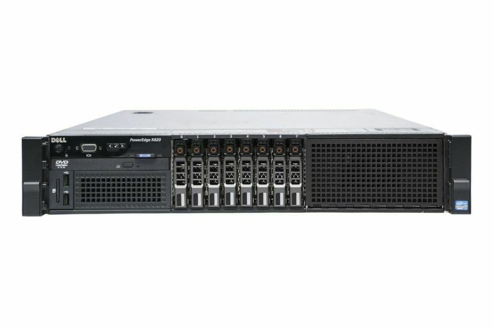 Dell PowerEdge R820 2x Six-Core E5-4610 32GB RAM 8 x 1 8TB HDD 2U Rack ...