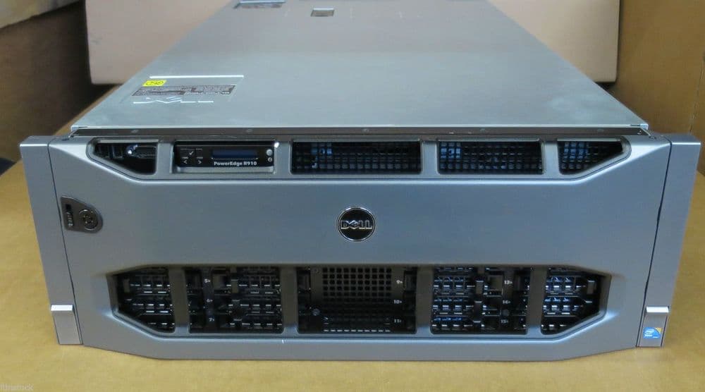 Dell PowerEdge R910 40XEON Cores 4x 10 Core E78867L 512GB RAM Rack